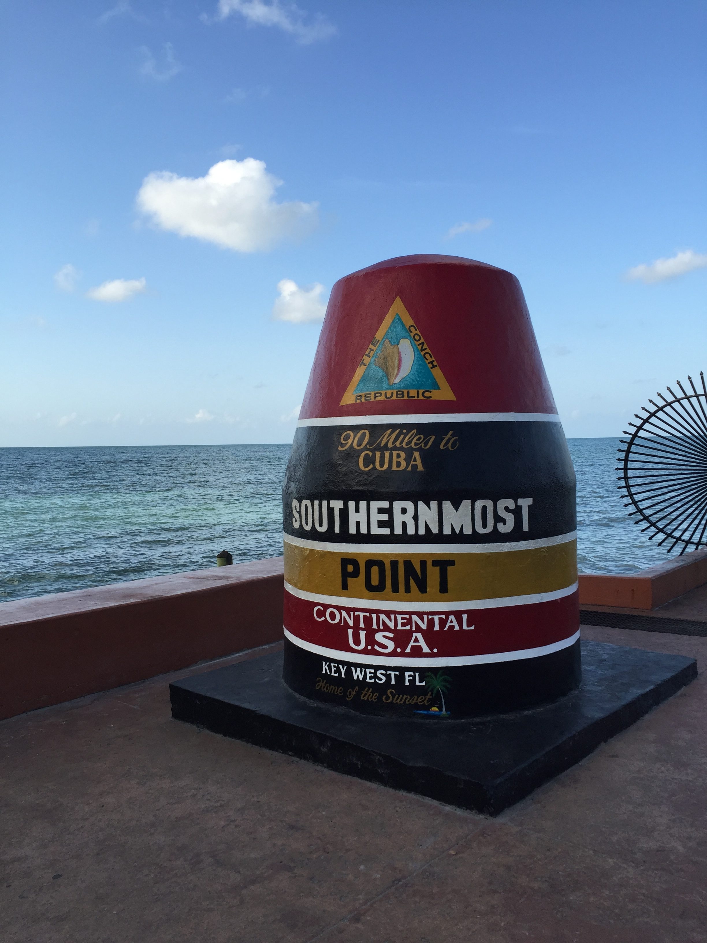 Southernmost Point Buoy located at Whitehead St & South St. 
