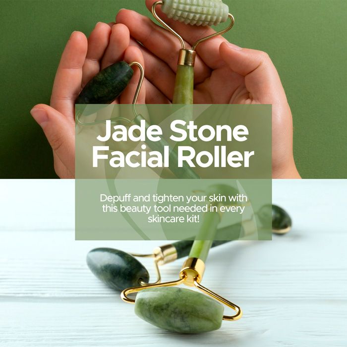 Jade Stone Facial Roller - Depuff & Tighten Your Skin