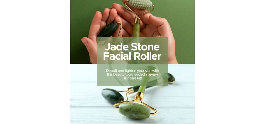 Jade Stone Facial Roller - Depuff & Tighten Your Skin