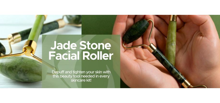 Jade Stone Facial Roller - Depuff & Tighten Your Skin