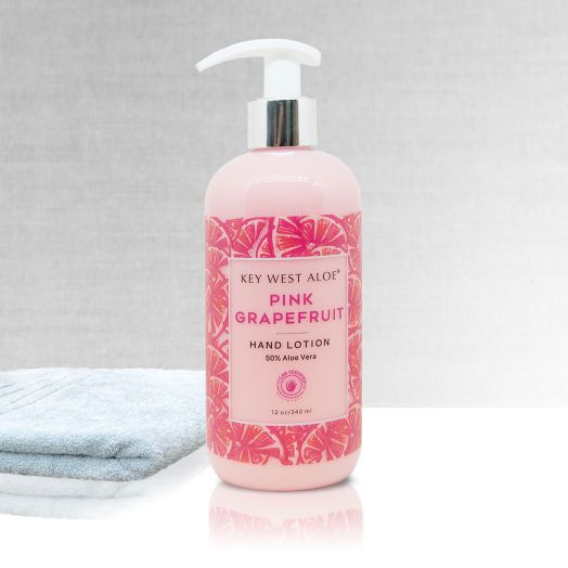 Pink Grapefruit Hand Lotion, made with 50% Lab Certified Aloe Vera