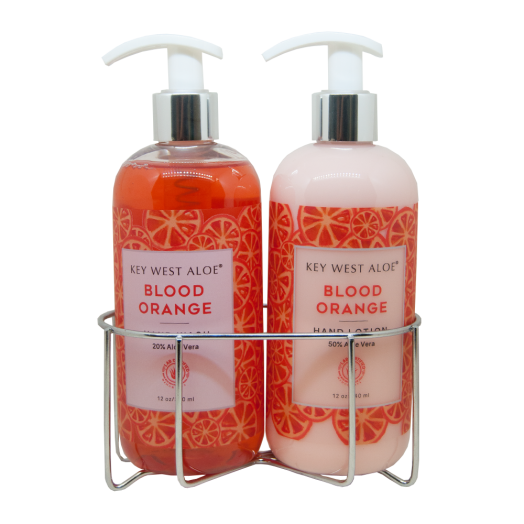 Blood Orange Sink Duo, Hand Lotion made with 50% Aloe and Hand Wash made with 20%