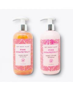 Pink Grapefruit Sink Duo, Hand Lotion made with 50% Aloe and Hand Wash made with 20% Aloe