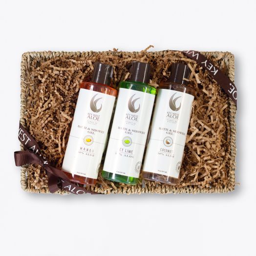 Tropical Bath and Shower Gel Essentials Basket