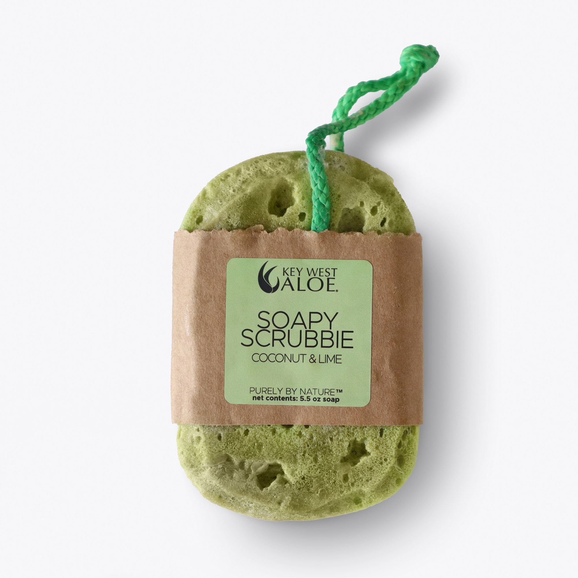 Coconut & Lime Aloe Soapy Scrubbie | Soap Infused Sponge