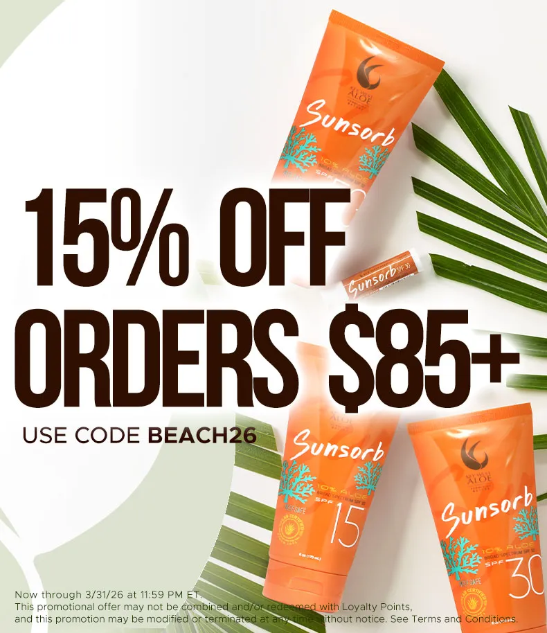 15% OFF ORDERS $85+ USE CODE BEACH26