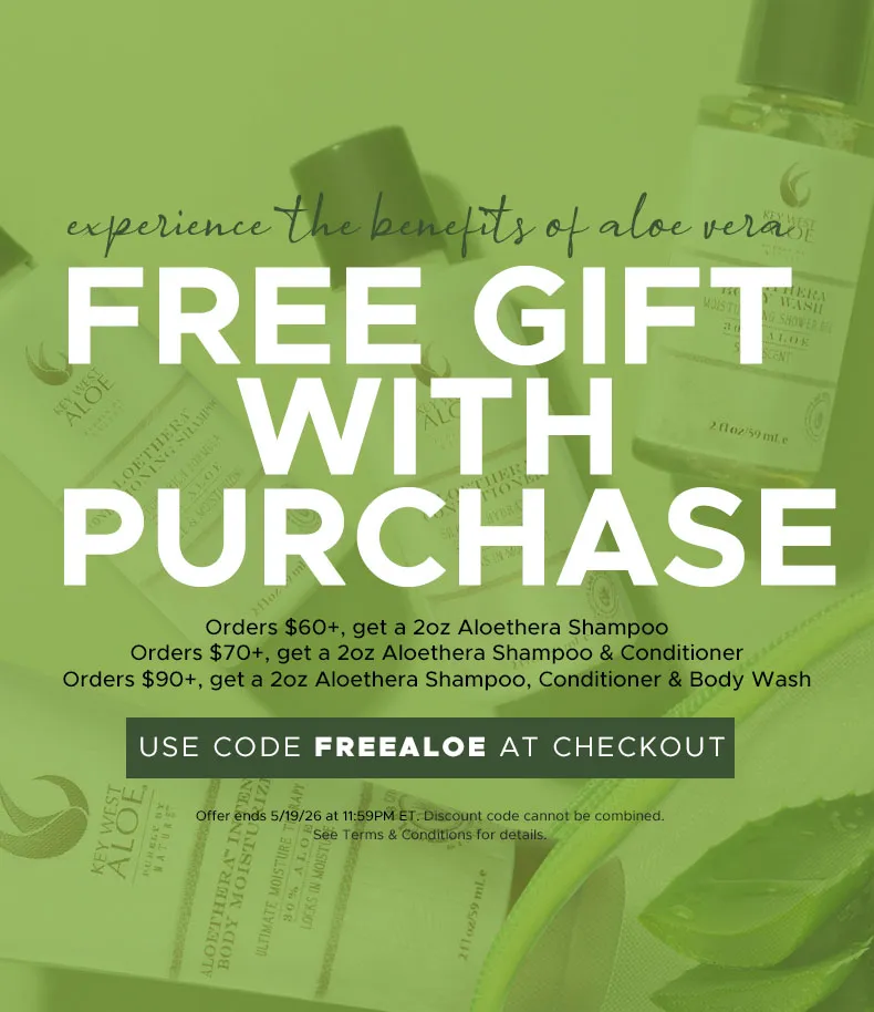 FREE ALOETHERA PRODUCT WITH PURCHASE $60+ CODE FREEALOE