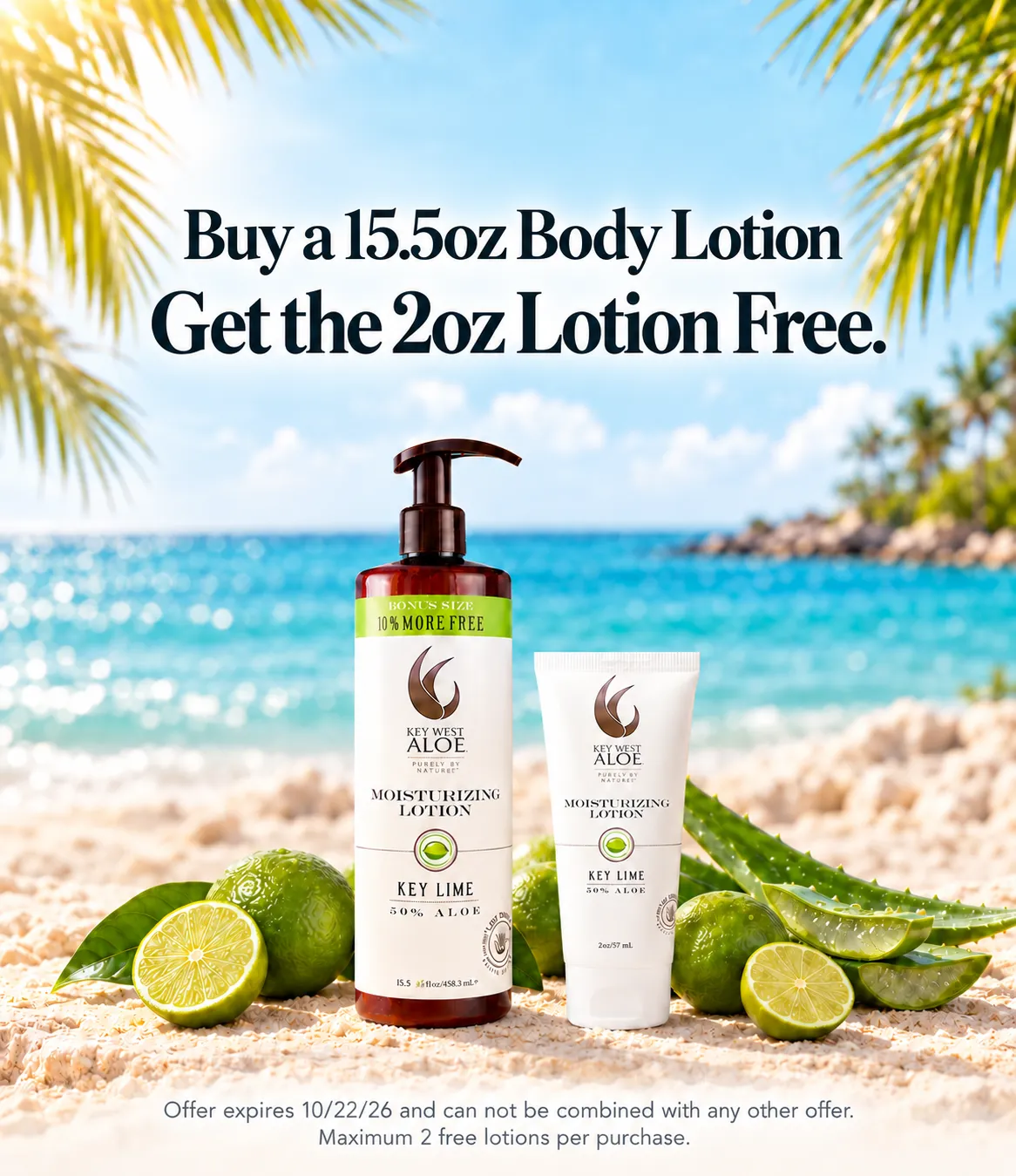 Buy a 15.5oz Body Lotion Get the 2oz Lotion Free