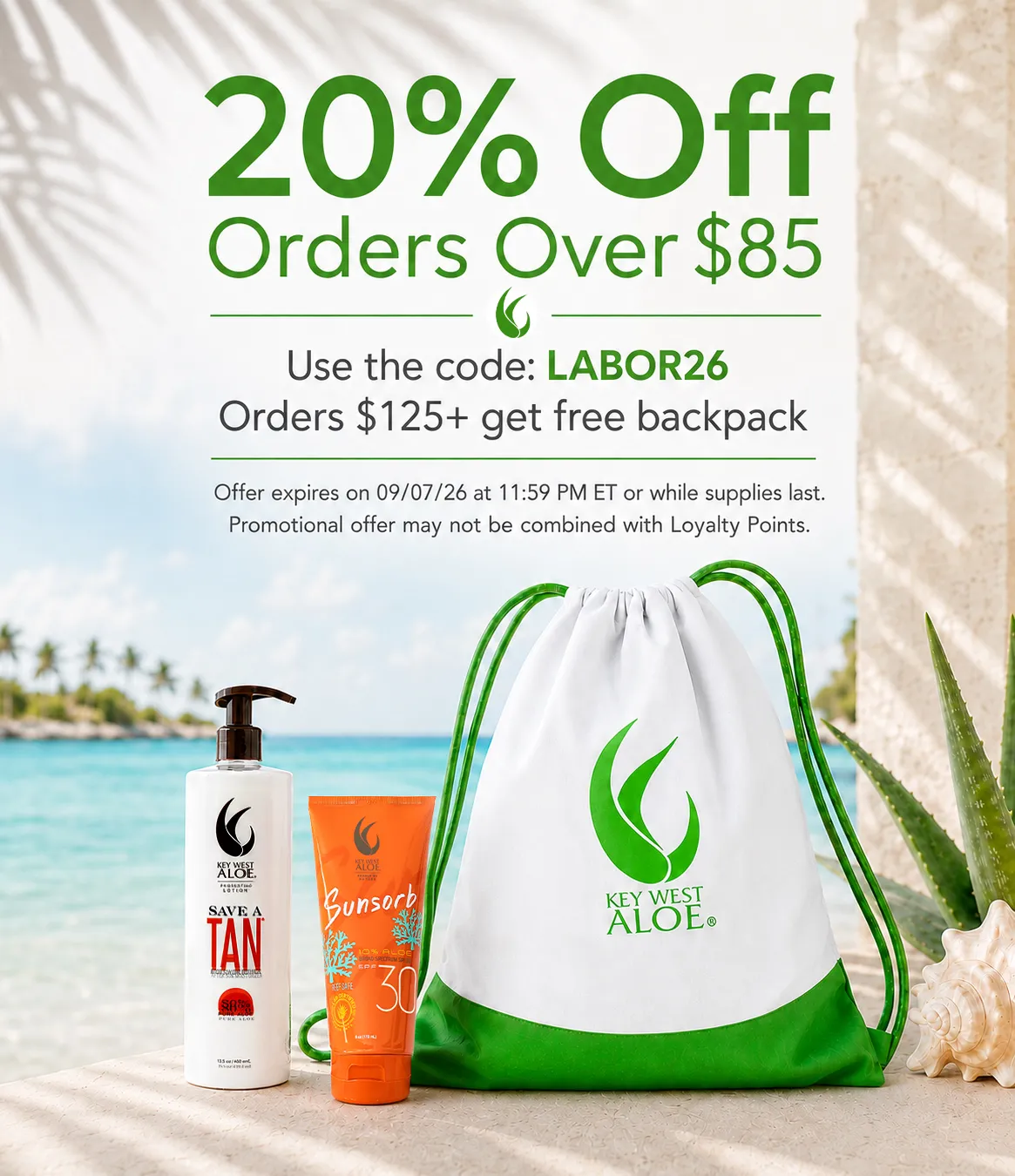 20% OFF Orders Over $85 Use code LABOR26