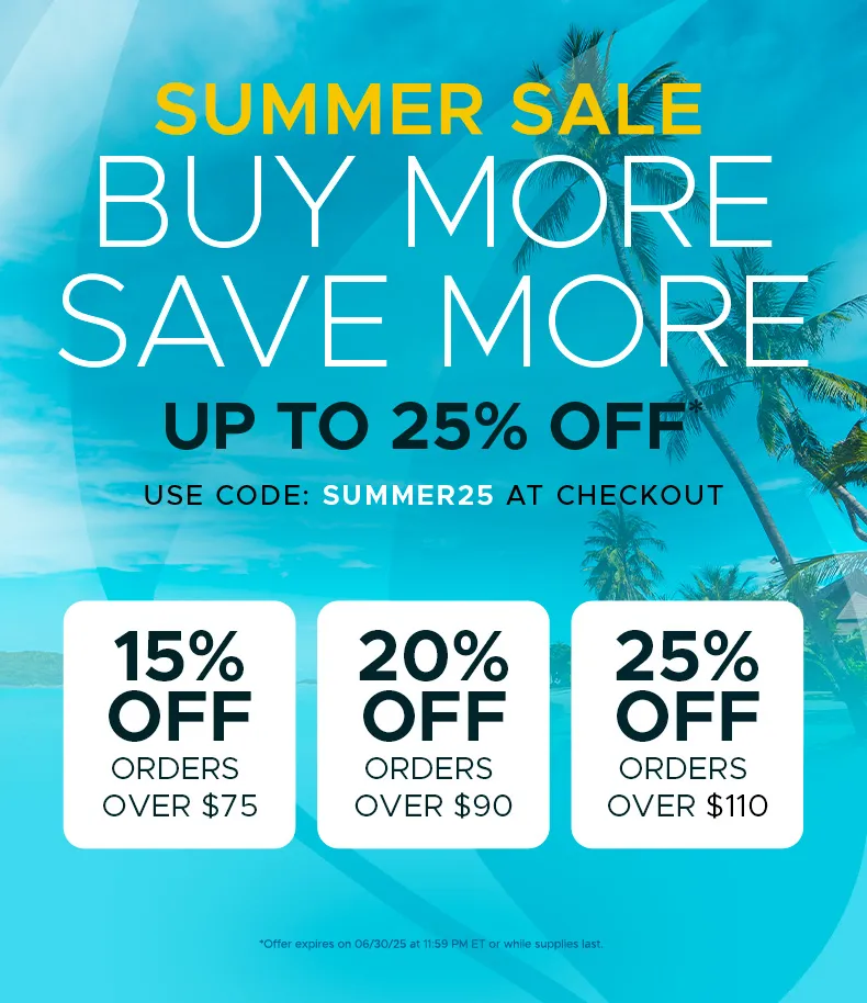 Summer Sale Up to 25% OFF Use Code SUMMER25