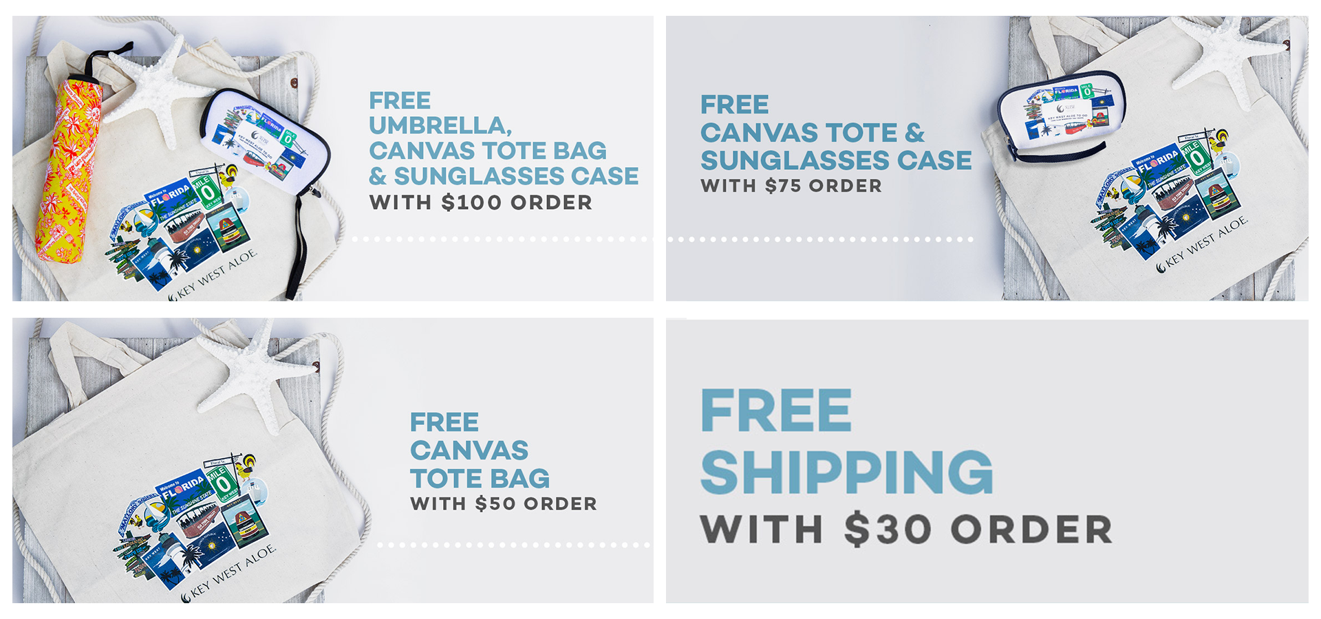 Free Umbrella, Canvas Tote, Sunglasses & More