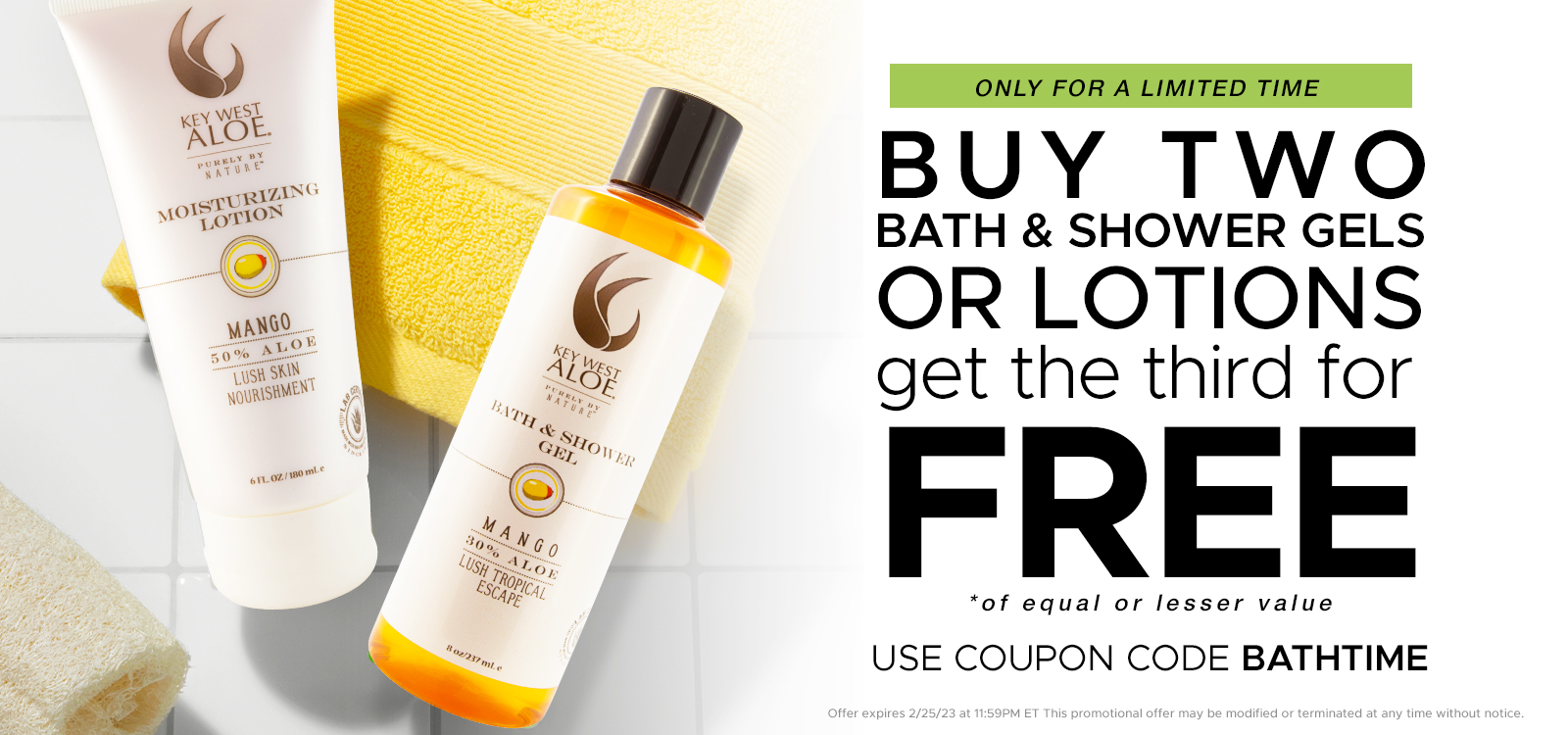 Buy 2 Shower Gel Get 3rd For Free