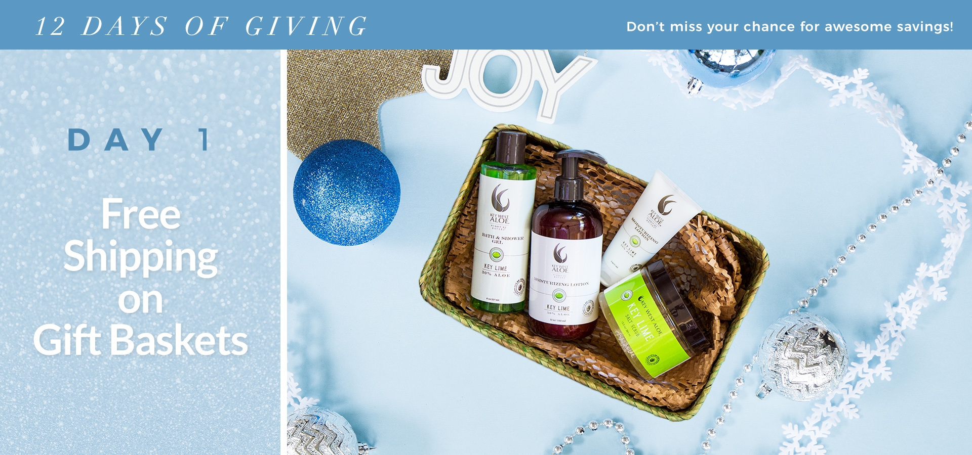 Free Shipping with a gift basket order!