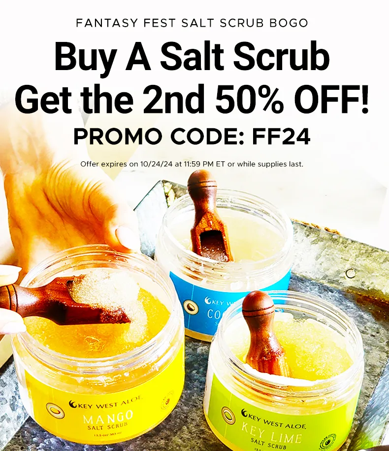 BUY ONE GET ONE 50% OFF ON SALT SCRUBS USE CODE FF24