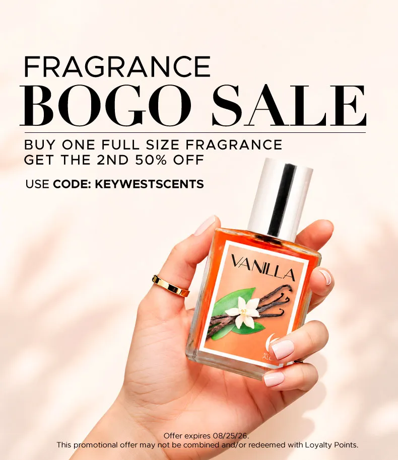 BUY ONE FULL SIZE FRAGRANCE GET THE 2ND 50% OFF USE CODE KEYWESTSCENTS