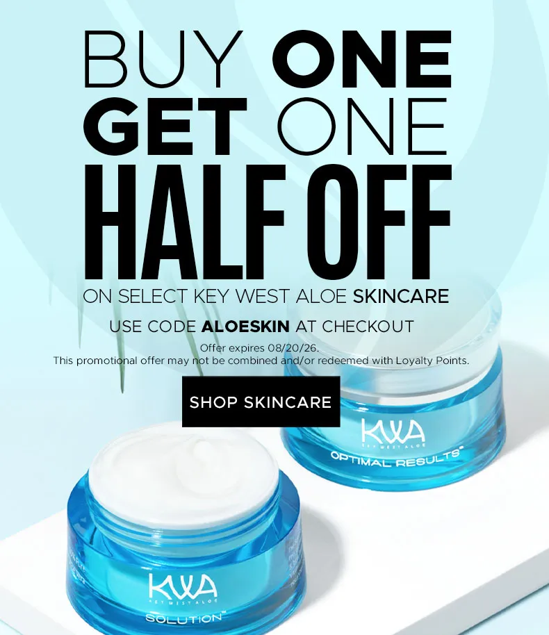 BUY 1 SKINCARE PRODUCT GET 2ND 50% OFF USE CODE ALOESKIN